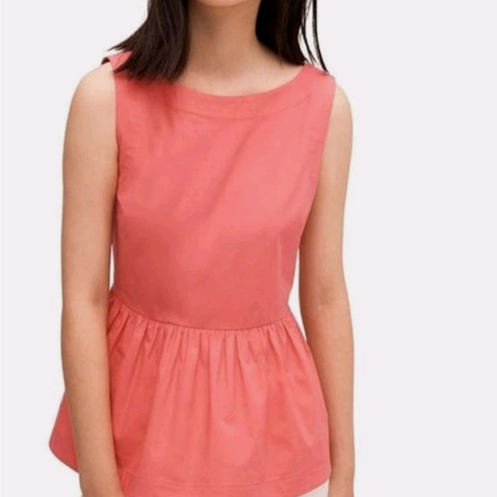 Kate Spade Pink Sleeveless Peplum Top - Women’s 10